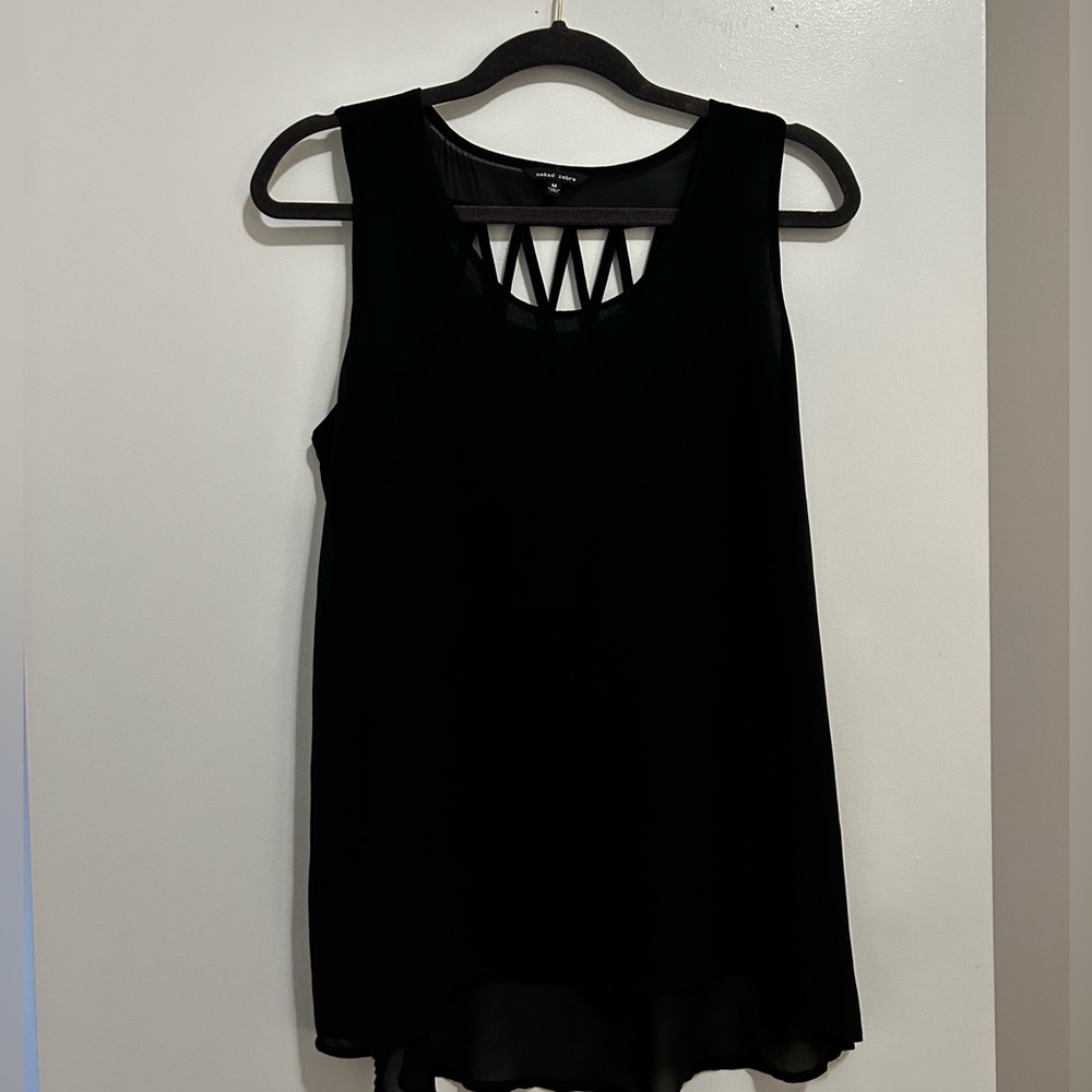 Size M black tank by Naked Zebra